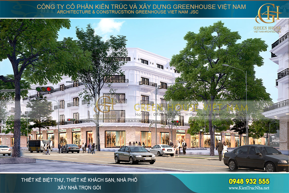 thiết kế tuyến phố shop house tại bắc giang