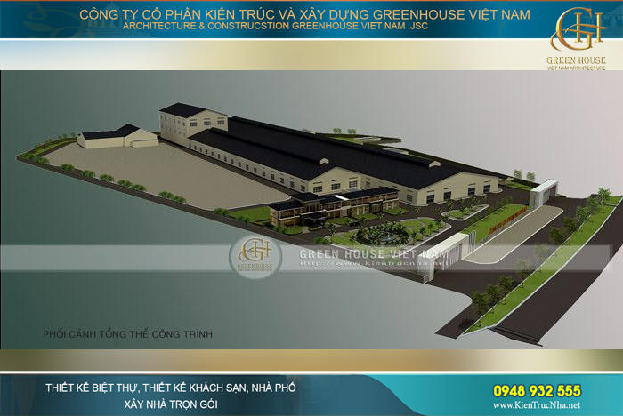 thiết kế nhà điều hành, cổng ra vảo