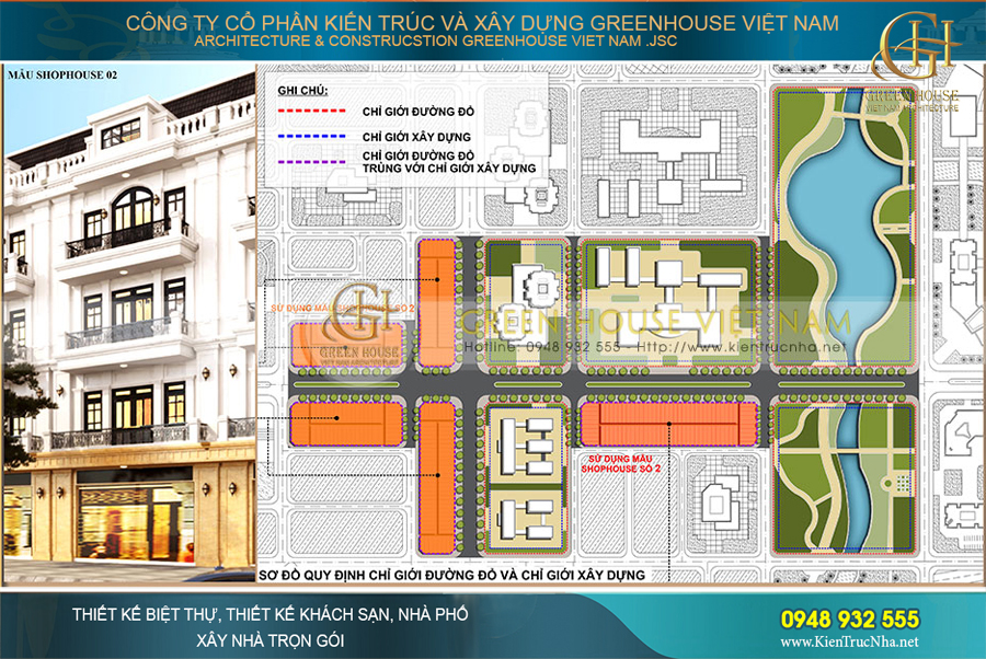 Thiết kế quy hoạch nhà ở tuyến đường dẫn cầu Đông Sơn Bắc Giang