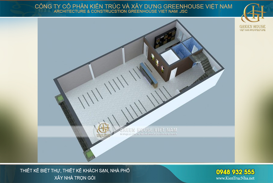 nhà ở kết hợp showroom