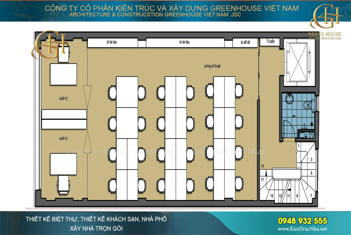 thiết kế văn phòng công ty tại Hà Nội