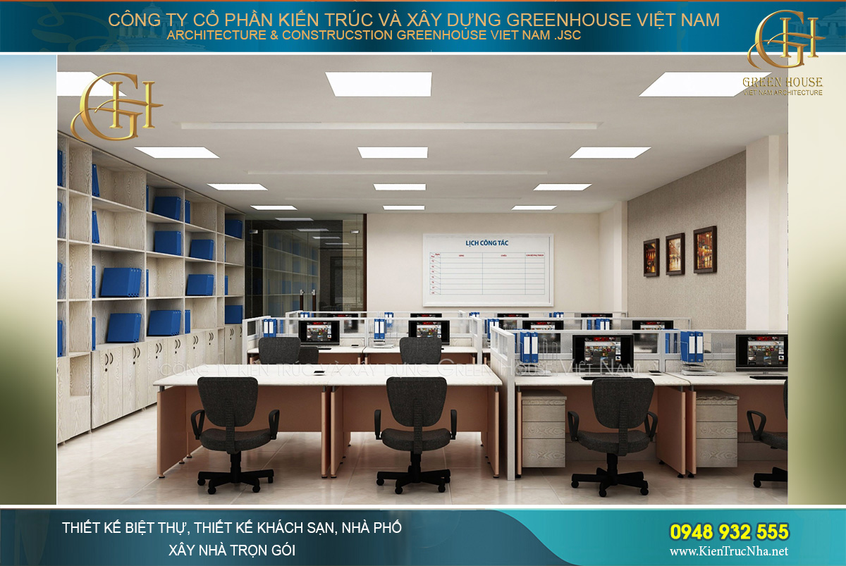 thiết kế văn phòng công ty tại Hà Nội