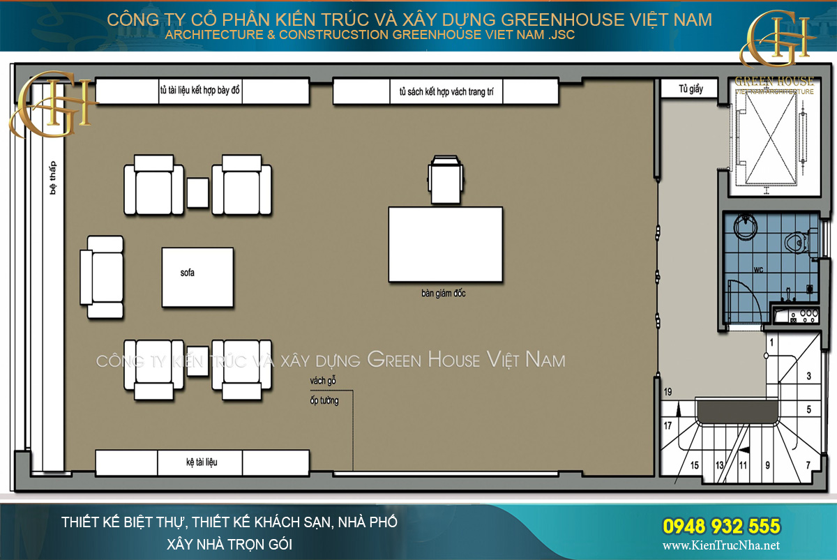 thiết kế văn phòng công ty tại Hà Nội