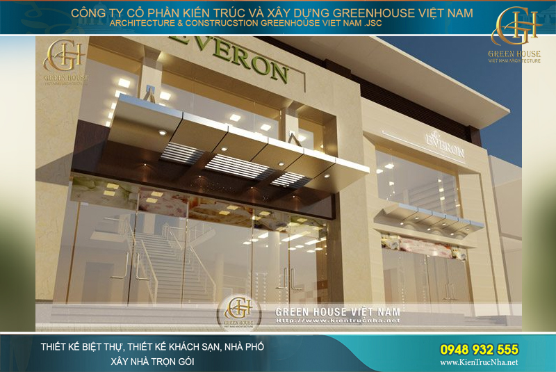 thiết kế showroom chăn ga