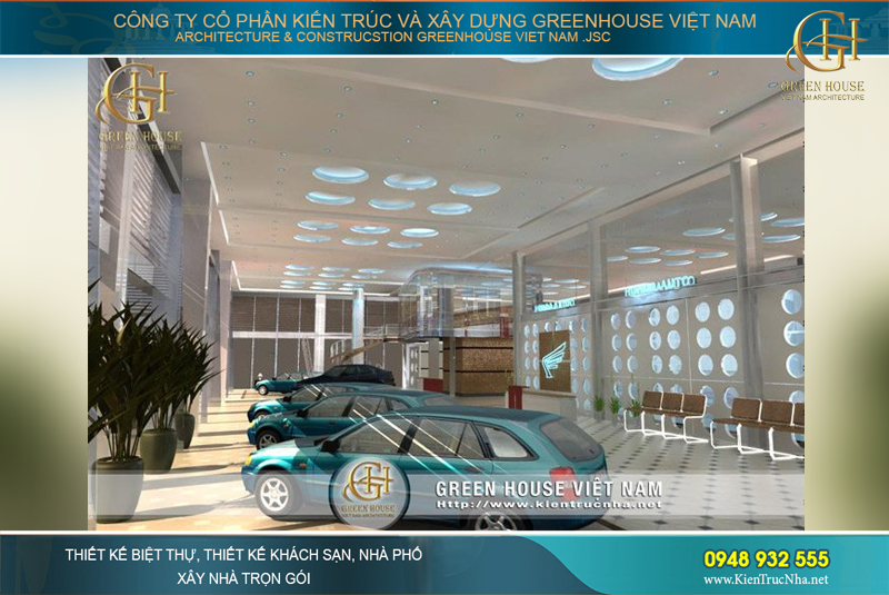 thiết kế showroom oto