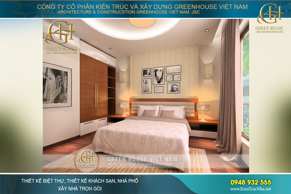 Không gian tươi mới, trẻ trung của phòng ngủ