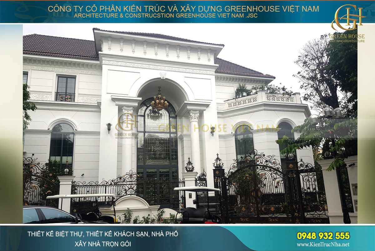 Thiết kế biệt thư tân cổ điển đẹp Thiết kế biệt thư tân cổ điển đẹp