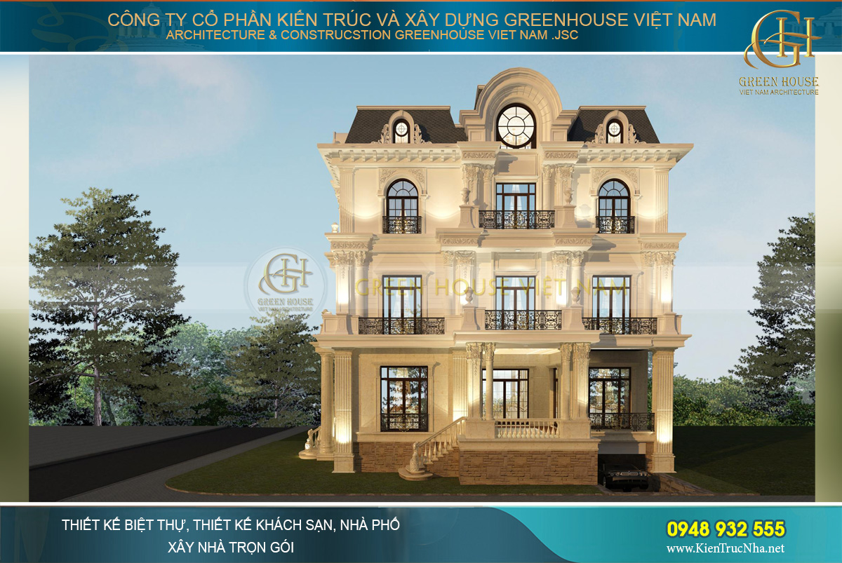 biệt thự tân cổ điển 3 tầng tại đà nẵng