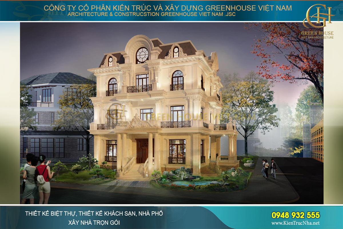 biệt thự tân cổ điển 3 tầng tại đà nẵng
