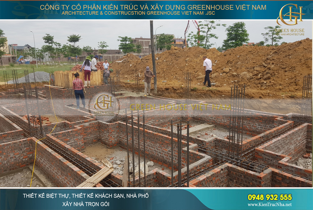 thi công thực tế biệt thự tân cổ điển thi công thực tế biệt thự tân cổ điển