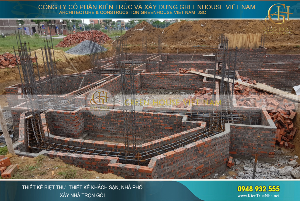 thi công thực tế biệt thự tân cổ điển thi công thực tế biệt thự tân cổ điển