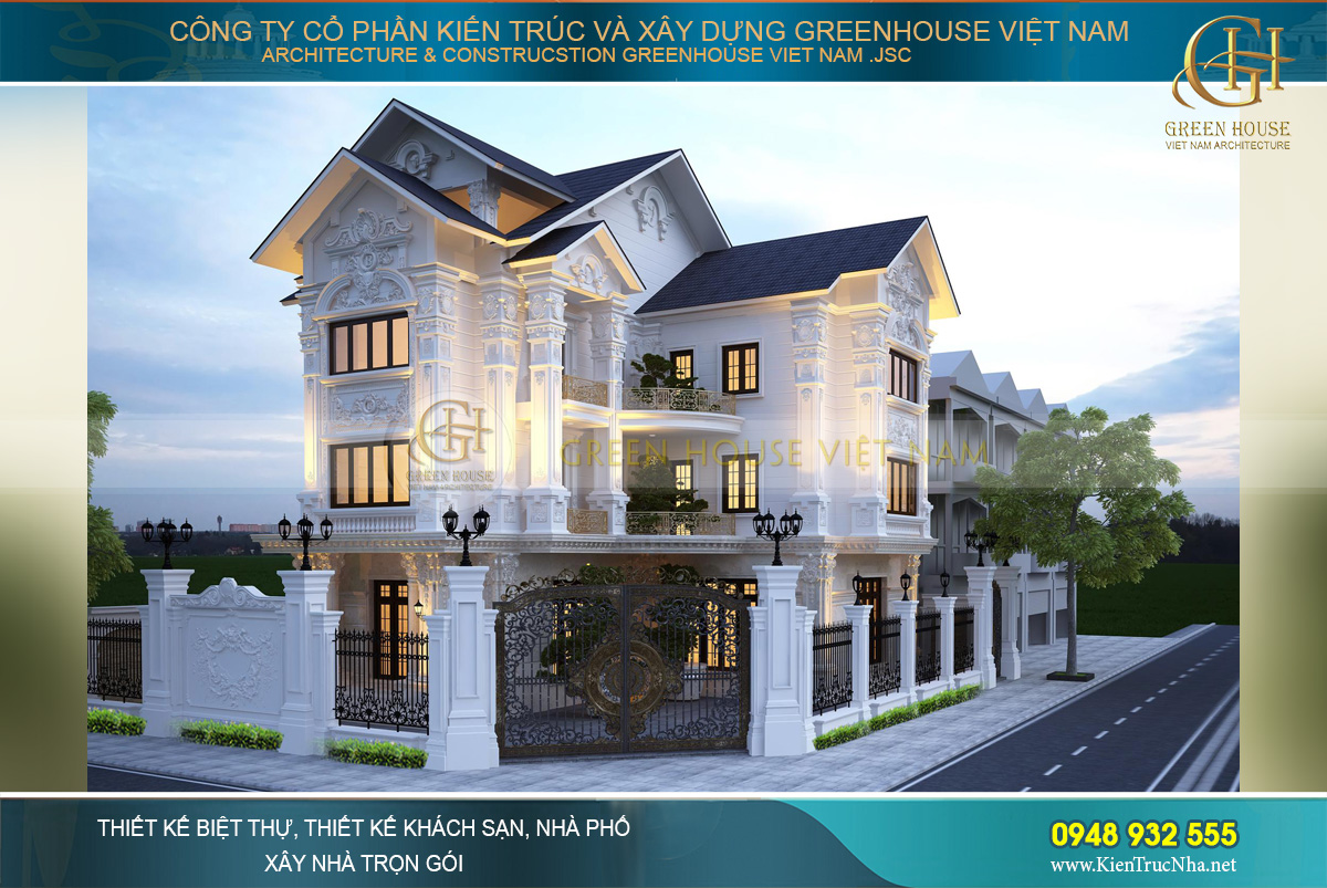 biệt thự lô góc 2 mặt tiền 280m2