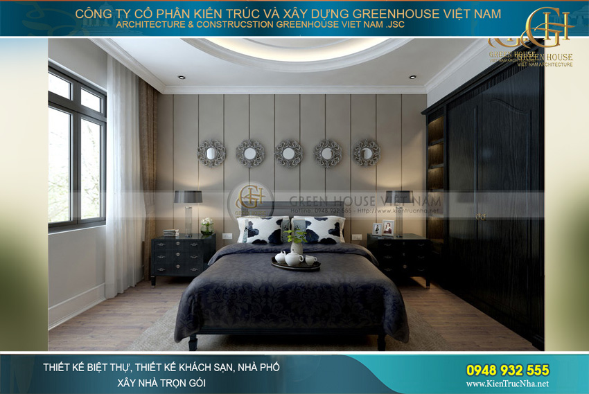 thiết kế nội thất biệt thự tân cổ điển Pháp tại Bắc Giang