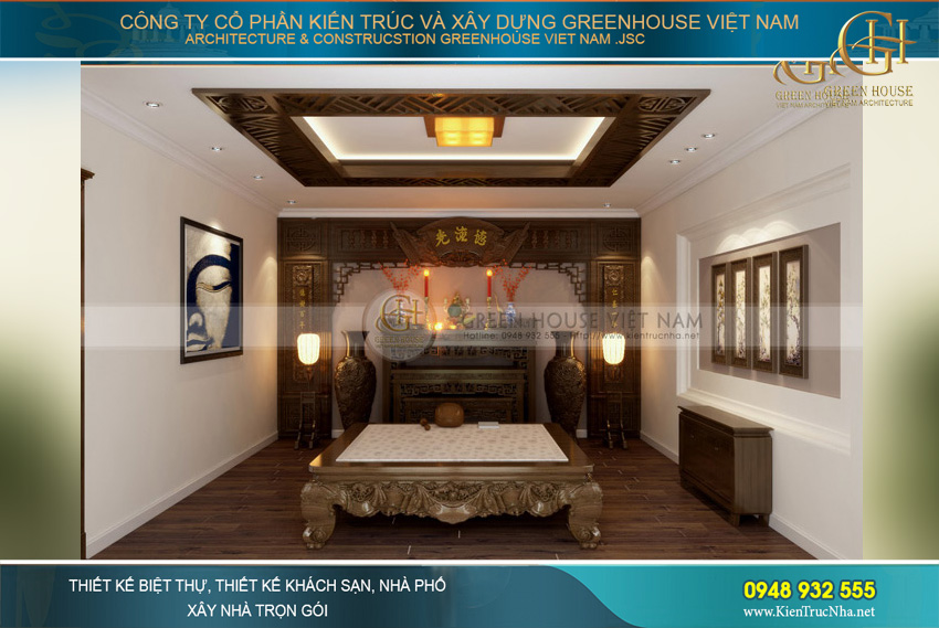 thiết kế nội thất biệt thự tân cổ điển Pháp tại Bắc Giang