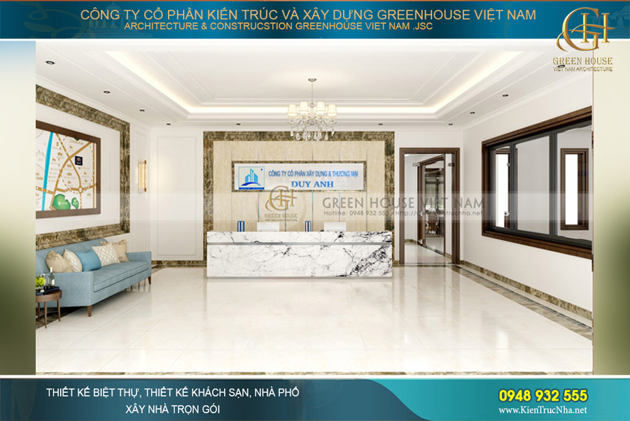 thiết kế nội thất biệt thự tân cổ điển Pháp tại Bắc Giang