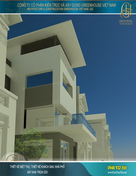 biệt thự 4 tầng hiện đại