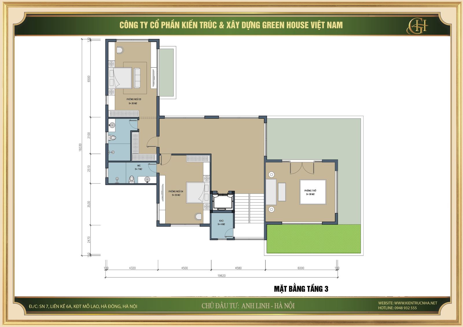 Thiết kế biệt thự gia đình đẹp, hiện đại chọn ngay Green House Việt Nam