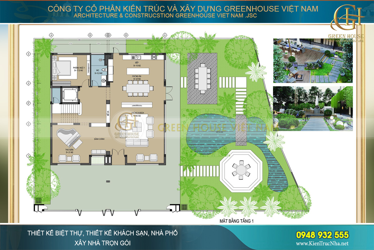 Bố trí công năng sử dụng của tầng 2 biệt thự hiện đại 3 tầng tại Hà Nội Bố trí công năng sử dụng của tầng 2 biệt thự hiện đại 3 tầng tại Hà Nội