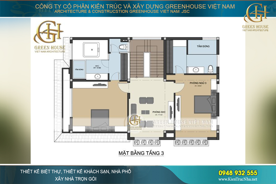 biệt thự phố 4 tầng hiện đại
