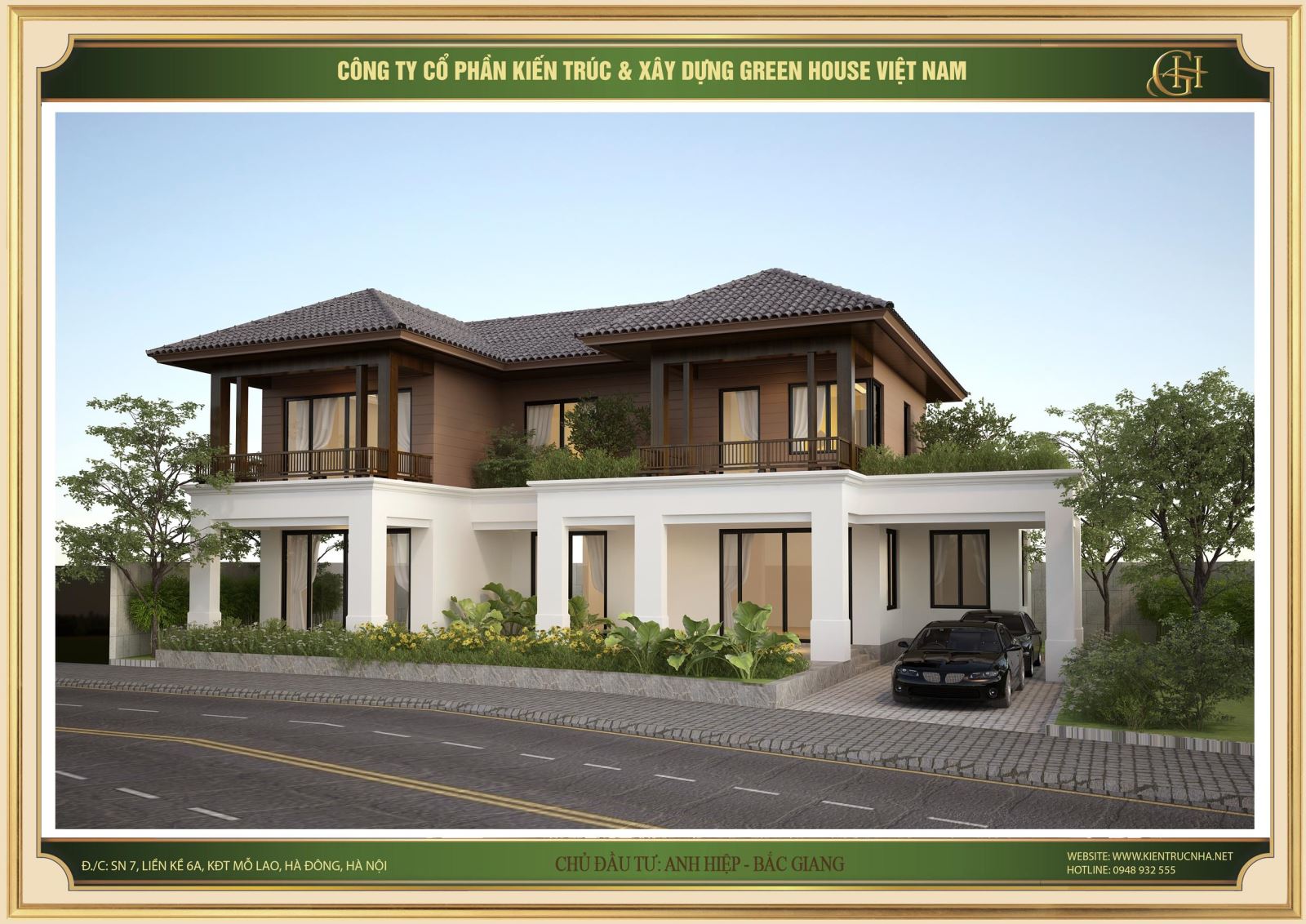Thiết kế căn biệt thự 2 tầng hiện đại thông thoáng với hệ thống cửa kính lớn. Thiết kế căn biệt thự 2 tầng hiện đại thông thoáng với hệ thống cửa kính lớn.