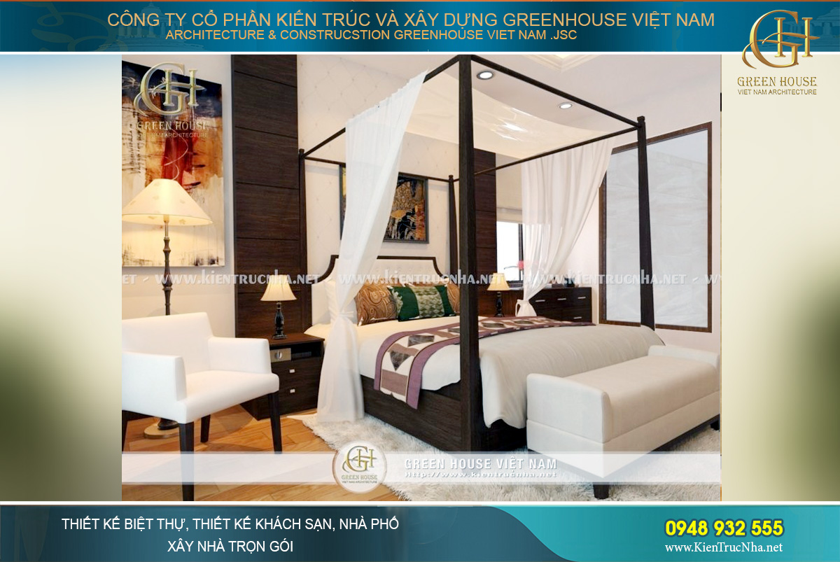 thiết kế nội thất biệt thự hiện đại á đông tại hà nội