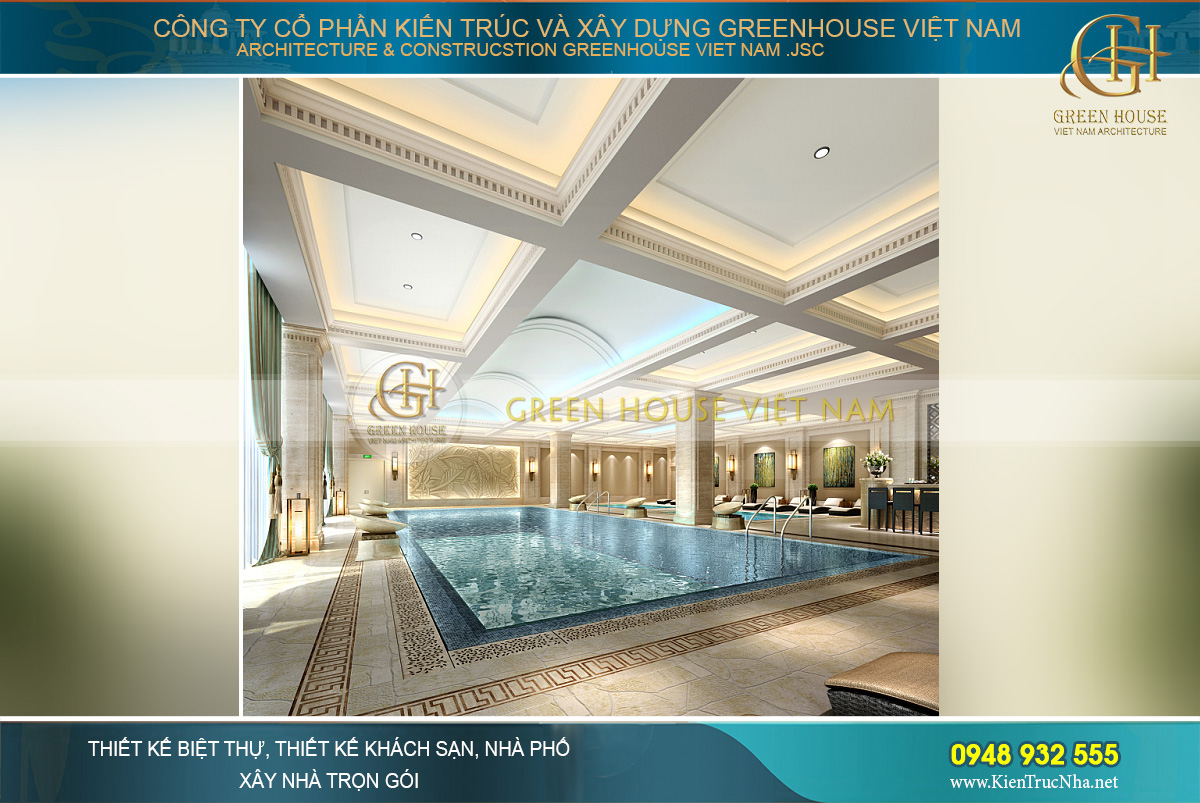 bố trí công năng sử dụng dinh thự tân cổ điển
