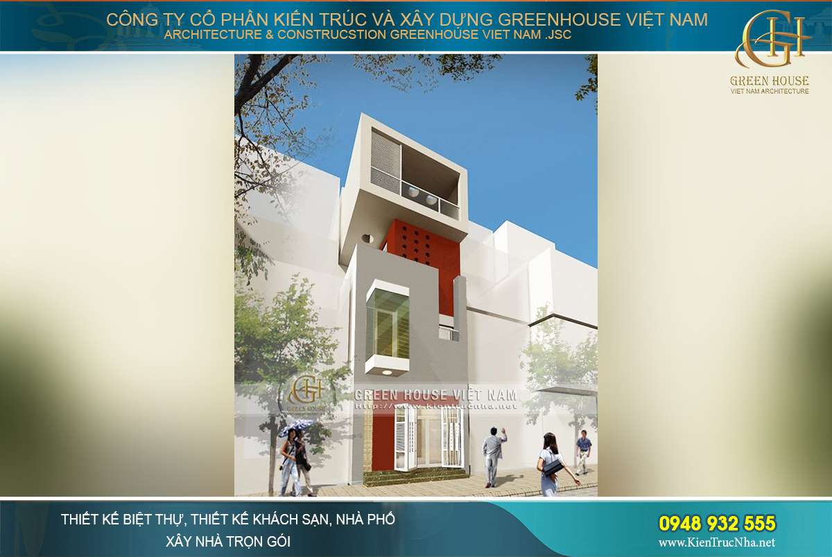 Thiết kế kiến trúc mới lạ, đẹp mắt và đậm phong cách hiện đại của ngôi nhà ống