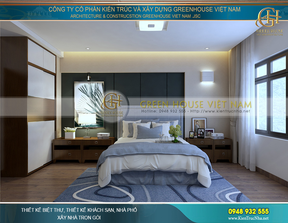Mỗi ý tưởng bày trí nội thất phòng ngủ đẹp cho nhà phố đều được KTS Green House Việt Nam dựa trên sở thích, cá tính của chủ nhân