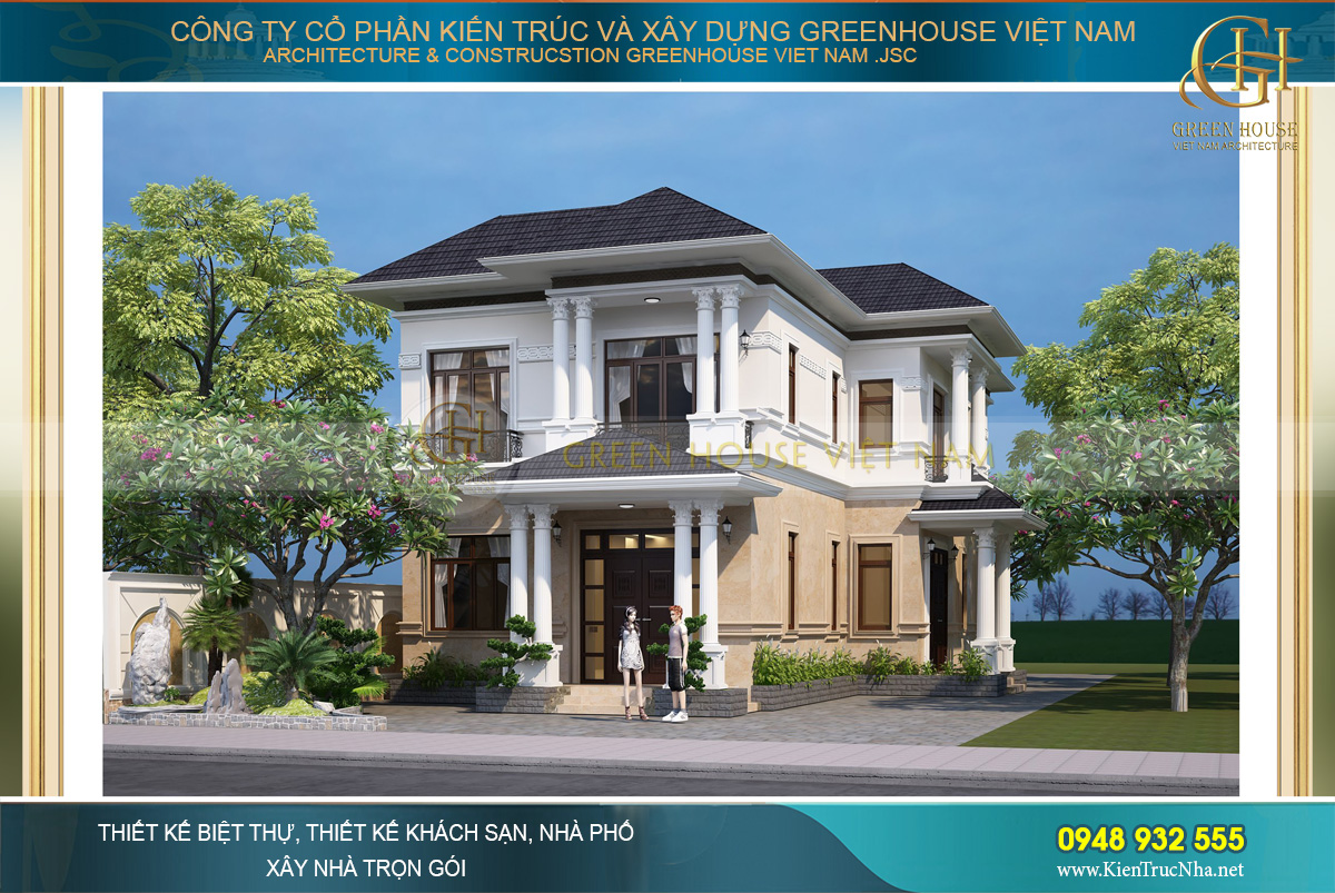 Biệt thự sử dụng phần lớn là hệ thống kính cường lực trong suốt, giúp đem nguồn ánh sáng tự nhiên
