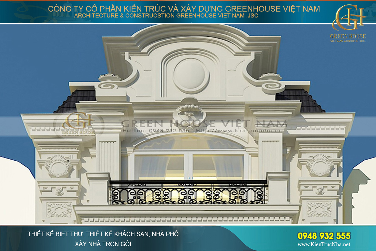 Thiết kế phần mái nhà với những nét đẹp kiến trúc mềm mại