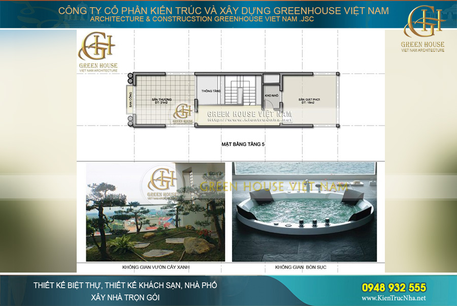 Các KTS Green House Việt Nam tận dụng khéo léo không gian diện tích mặt bằng để đảm bảo được không gian sinh hoạt nhà phù hợp