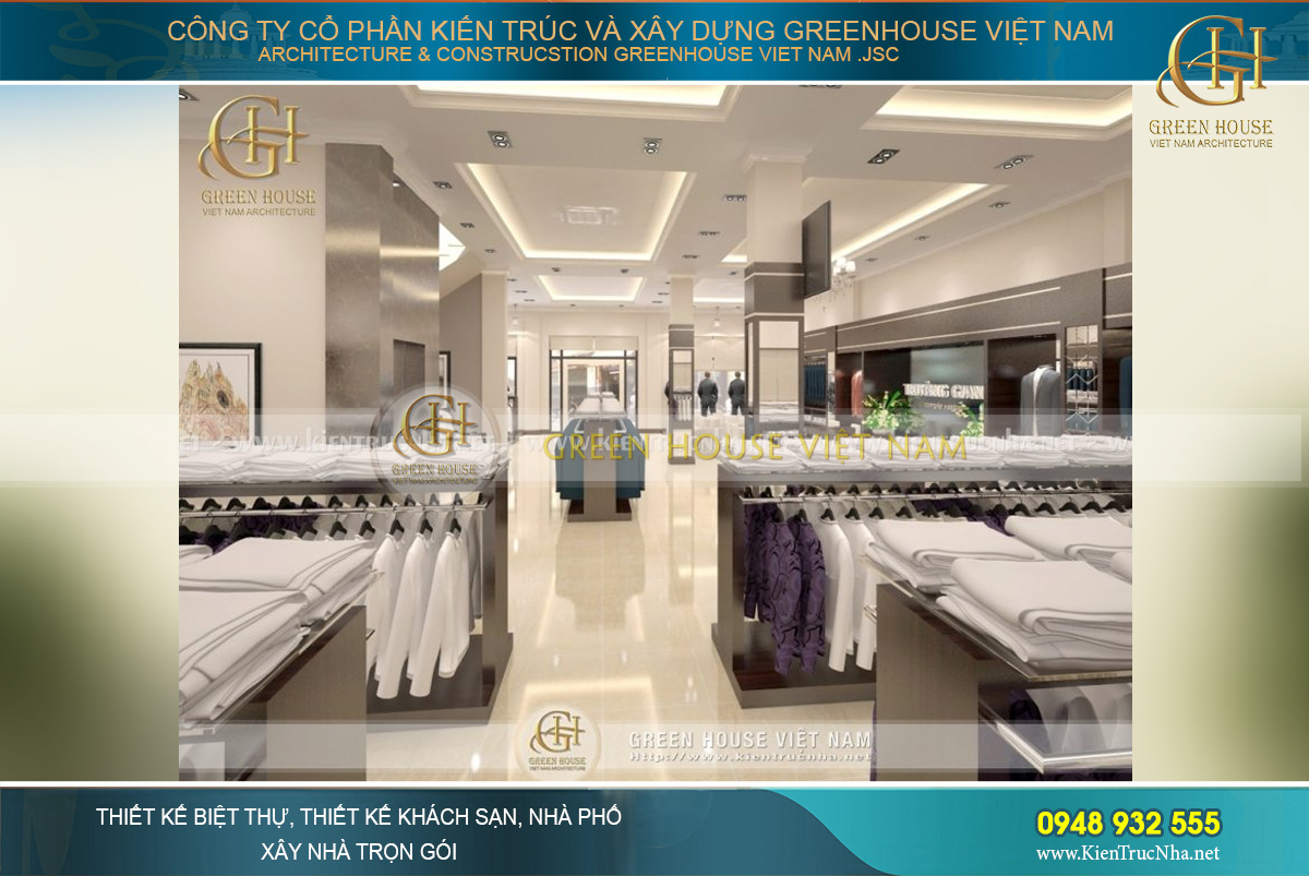 Diện tích mặt bằng kinh doanh được cân đối một cách hợp lý, đảm bảo các khu vực di chuyển thuận lợi cho khách hàng khi mua sắm