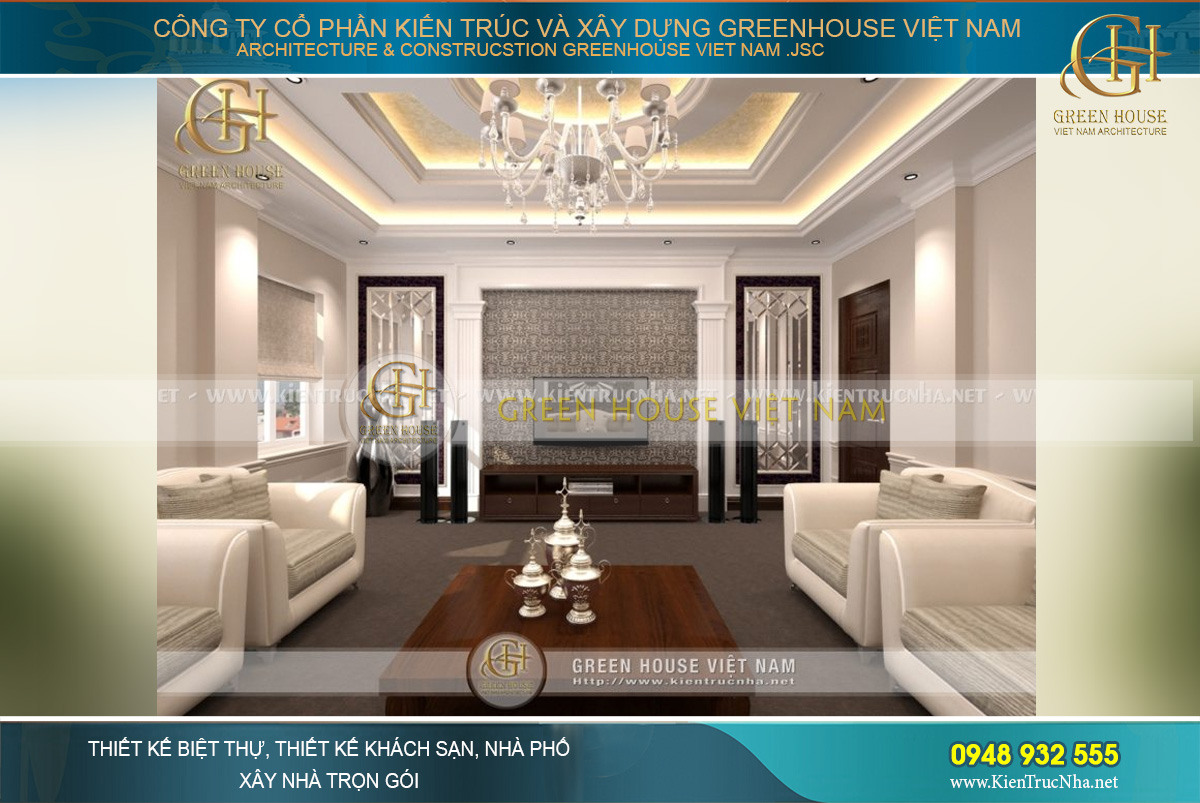 Những chi tiết trang trí đậm chất tân cổ điển được thể hiện khéo léo qua các vật dụng nội thất