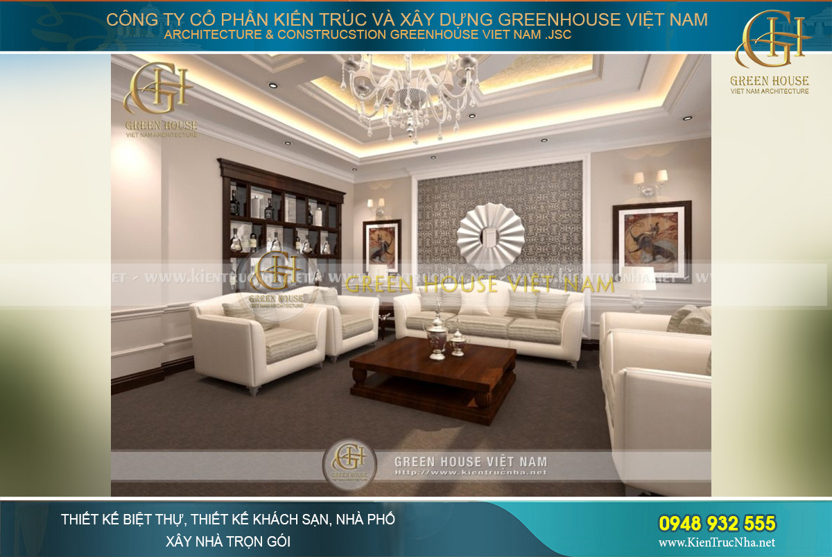 Thiết kế đèn chùm pha lê cao cấp, đầy tinh tế mang đến sự cuốn hút và sự thư giãn thoải mái cho phòng hát karaoke