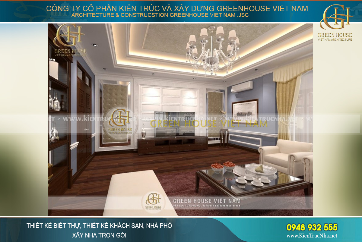 Thiết phòng sinh hoạt chung cho gia đình, nơi thành viên xích lại gần nhau hơn sau mỗi ngày làm việc và học tập