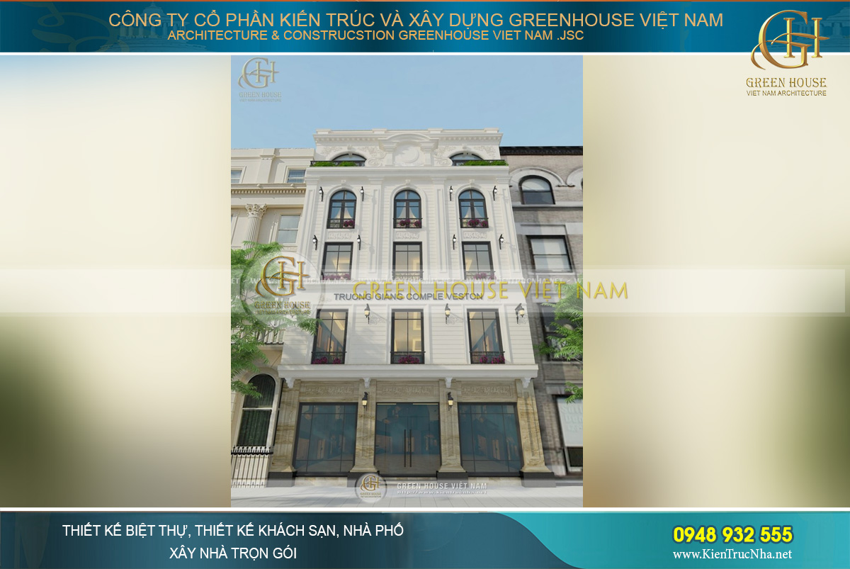 Sự bề thế của công trình mang đến cho gia đình chủ đầu tư sự thỏa mãn khi đáp ứng được các yêu cầu đã đề ra ban đầu