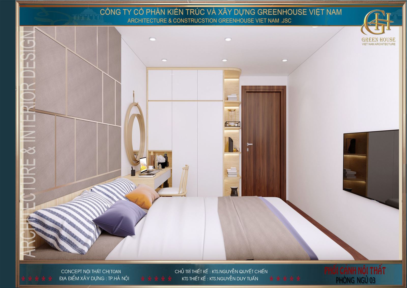 Một góc nhìn khác của phòng ngủ