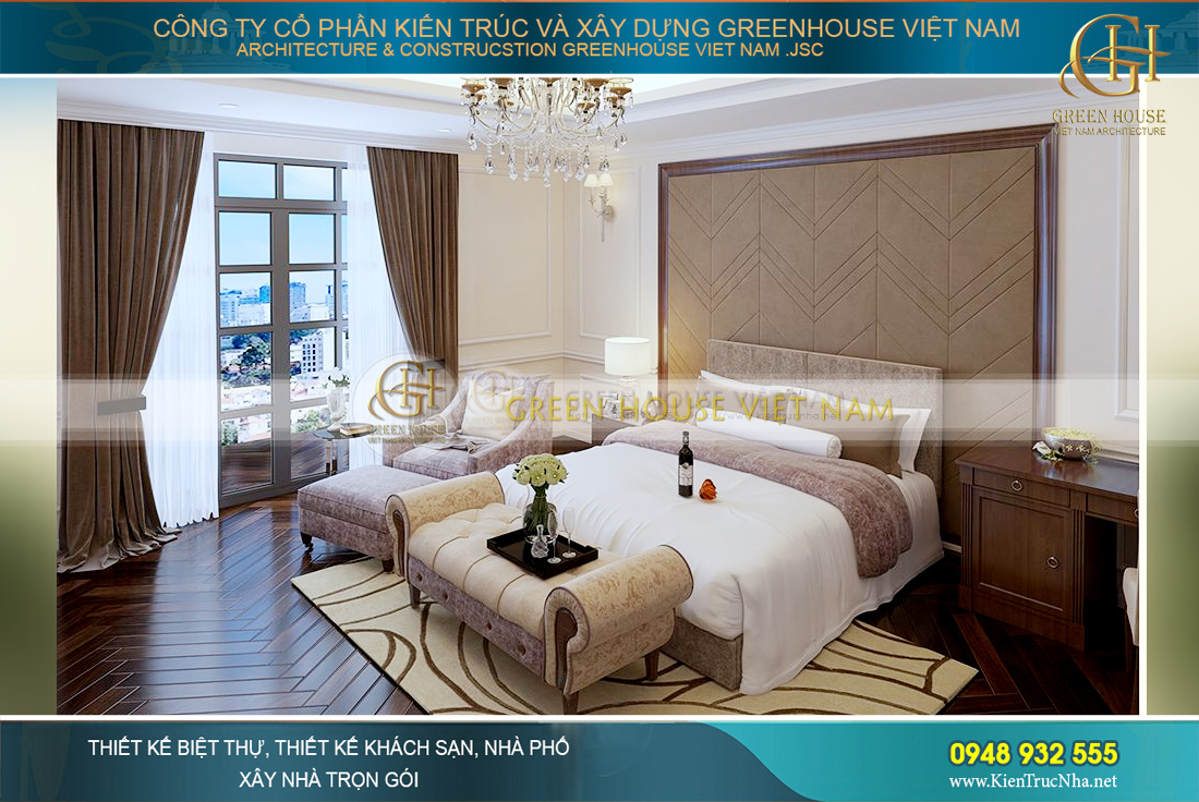thiết kế nội thất biệt thự tân cổ điển tại Bắc Giang