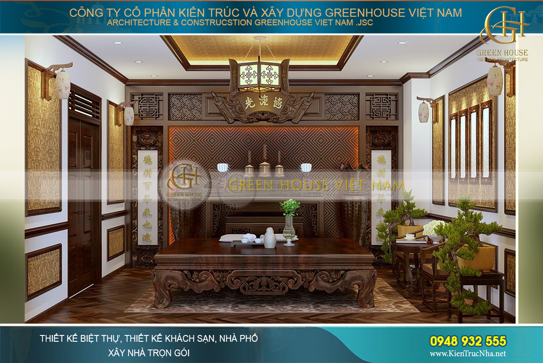 thiết kế nội thất biệt thự tân cổ điển tại Bắc Giang