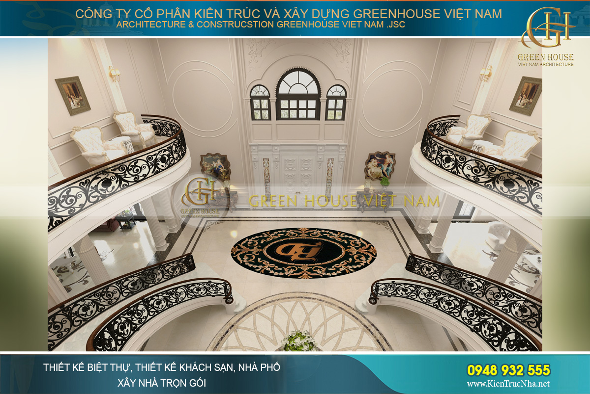 thiết kế nội thất biệt thự cổ điển tại Phan Thiết