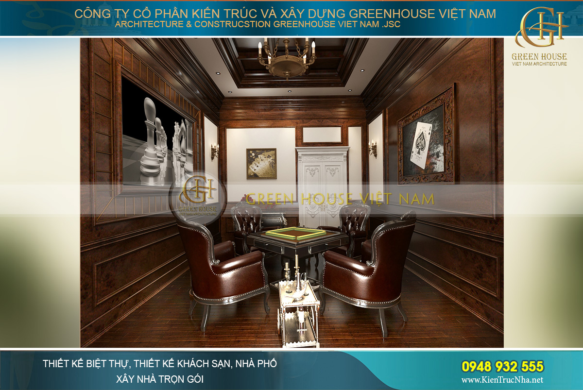 thiết kế nội thất biệt thự cổ điển tại Phan Thiết