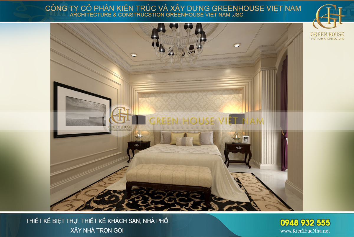 thiết kế nội thất biệt thự cổ điển tại Phan Thiết