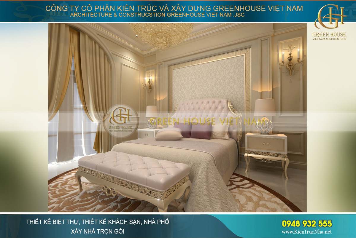 thiết kế nội thất biệt thự cổ điển tại Phan Thiết