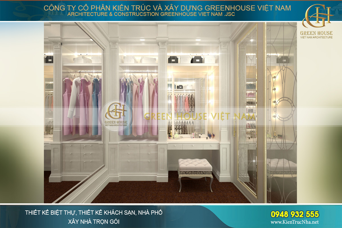 thiết kế nội thất biệt thự cổ điển tại Phan Thiết
