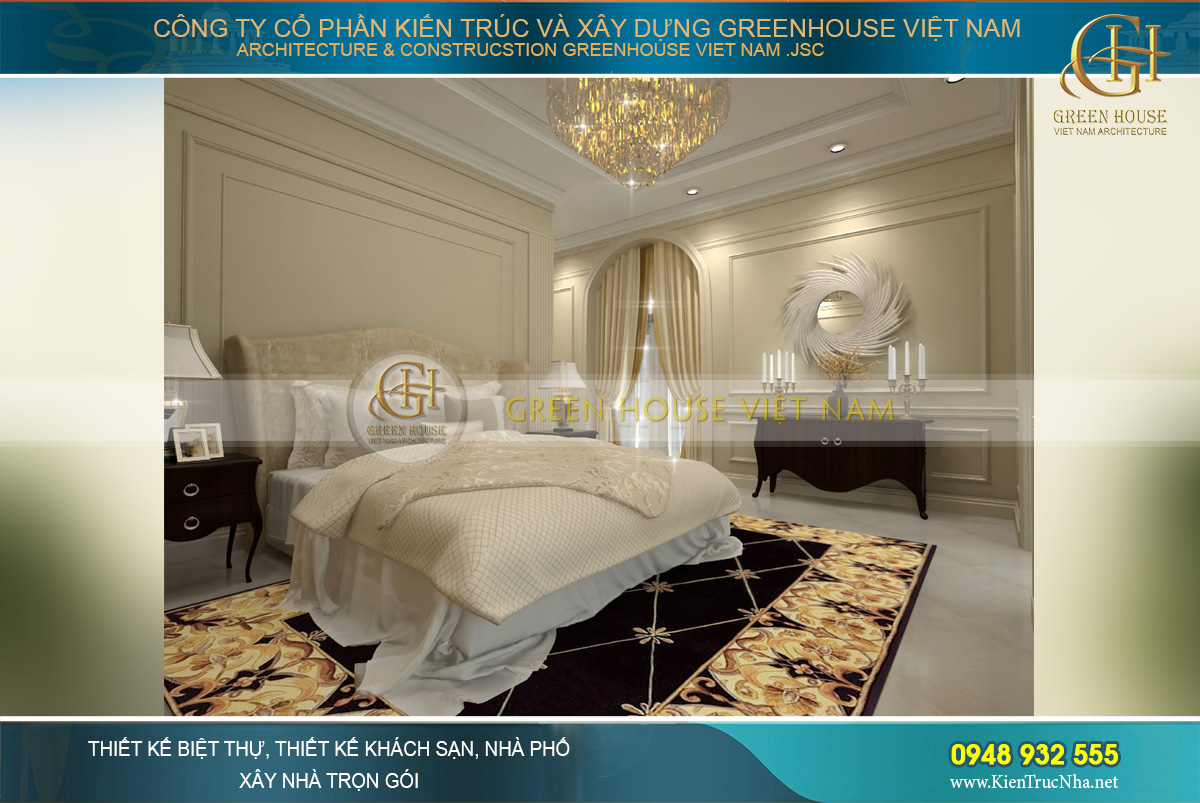 thiết kế nội thất biệt thự cổ điển tại Phan Thiết