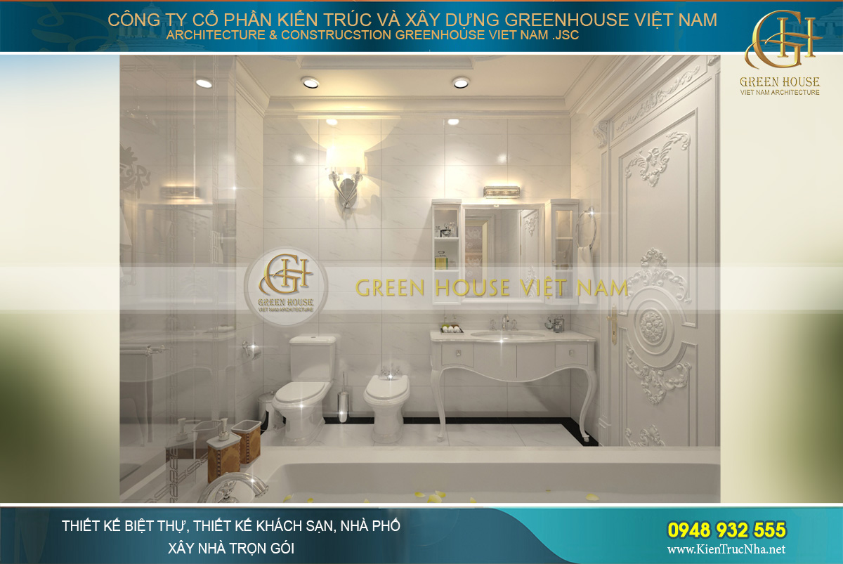 thiết kế nội thất biệt thự cổ điển tại Phan Thiết