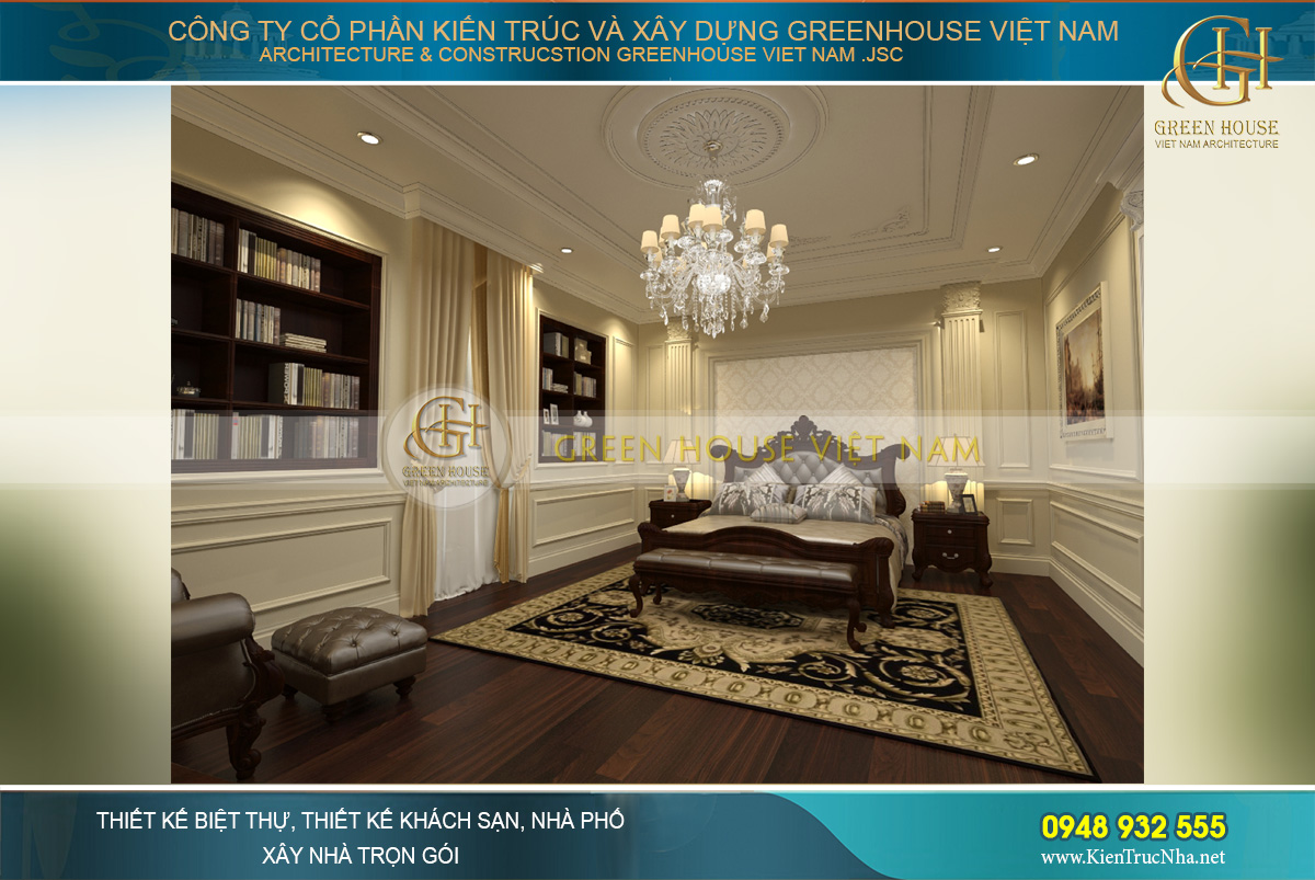 thiết kế nội thất biệt thự cổ điển tại Phan Thiết