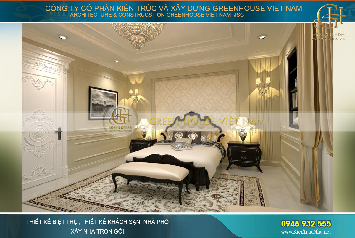 thiết kế nội thất biệt thự cổ điển tại Phan Thiết