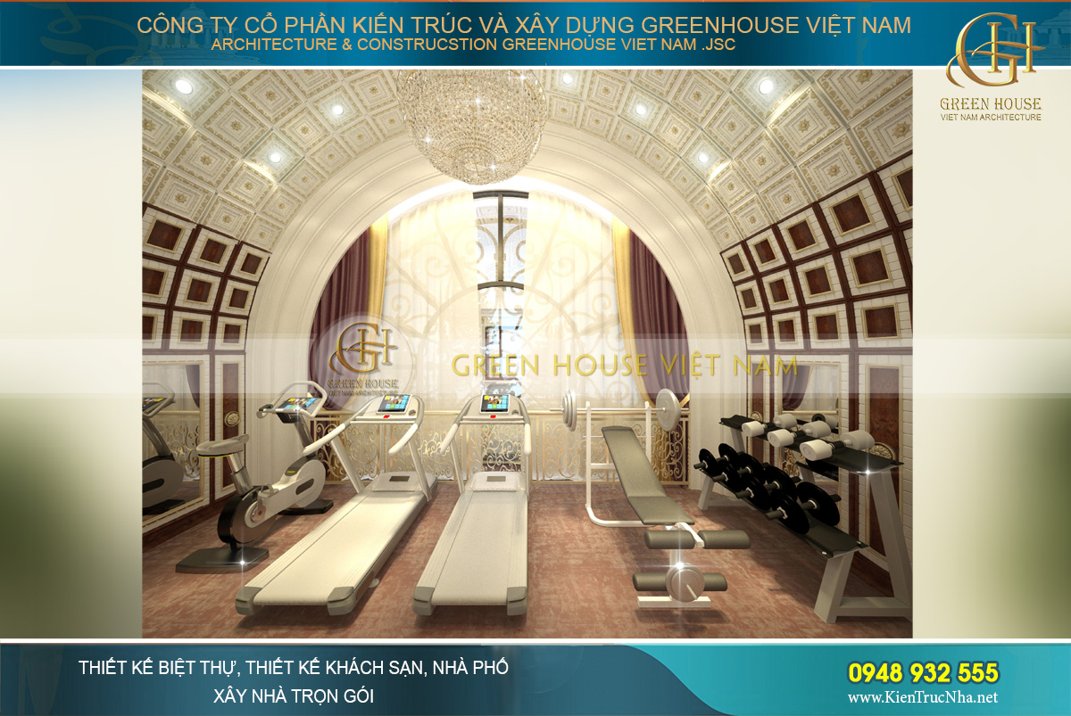 thiết kế nội thất biệt thự cổ điển tại Phan Thiết