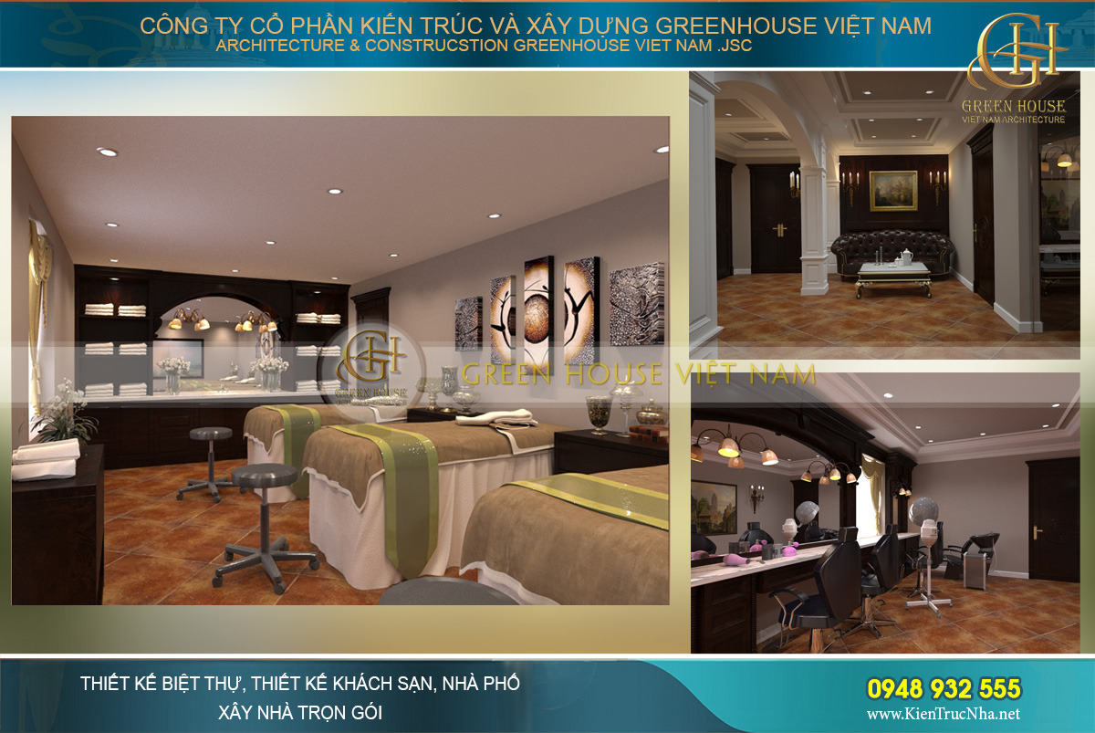 thiết kế nội thất biệt thự cổ điển tại Phan Thiết